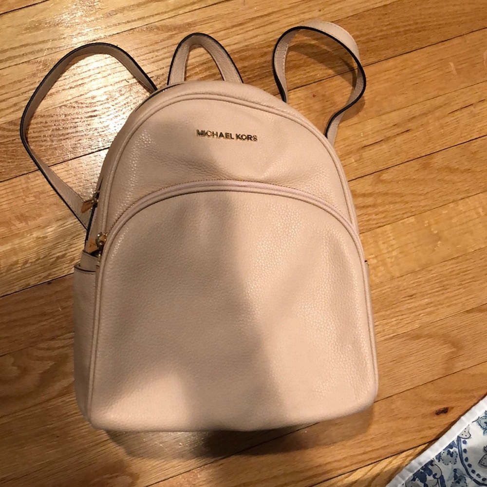 Brand new Michael Kors pale pink leather backpack